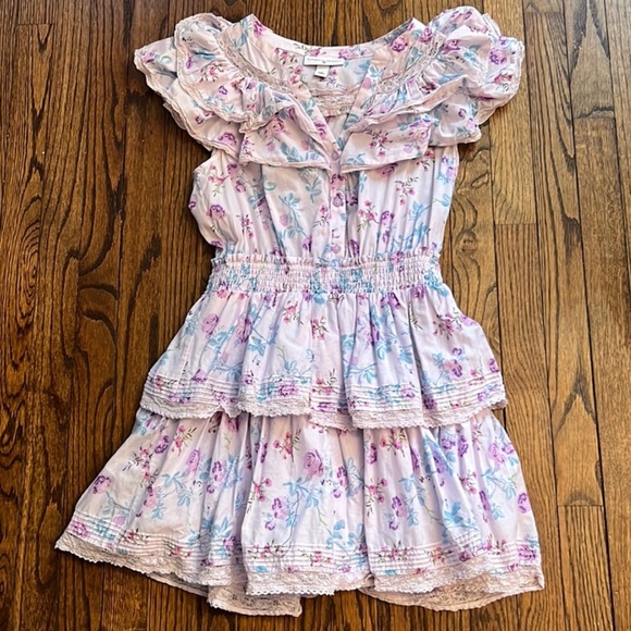 Love shack fancy Lou double ruffle dress size small target collaboration - Picture 2 of 3